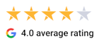 Google 4 star reviews